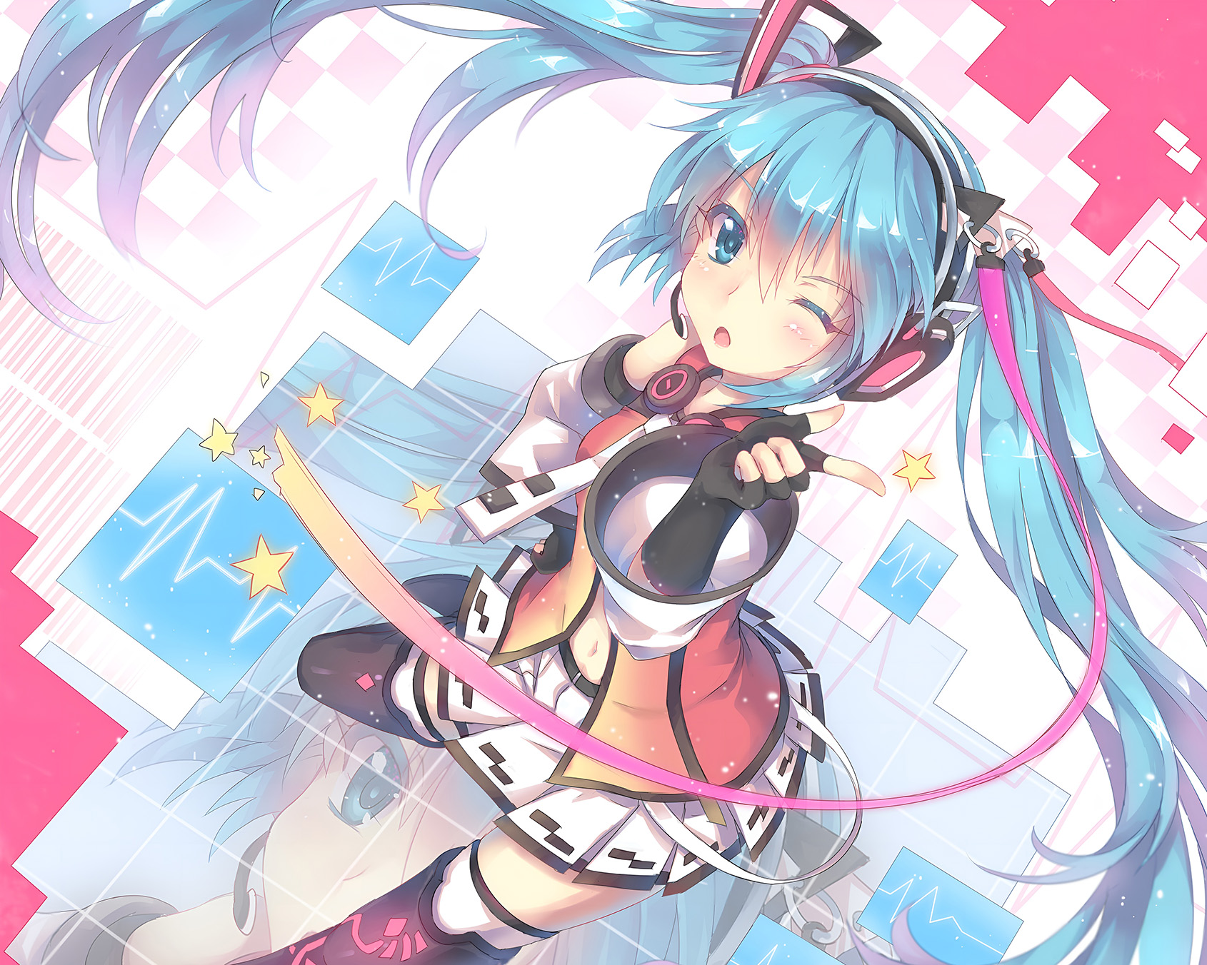 初音未来动漫数字艺术4K壁纸