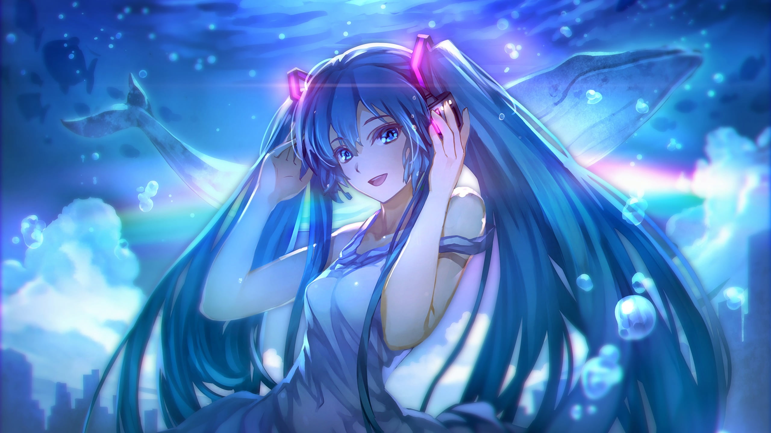 Hatsune Miku Underwater Dream Anime Wallpaper