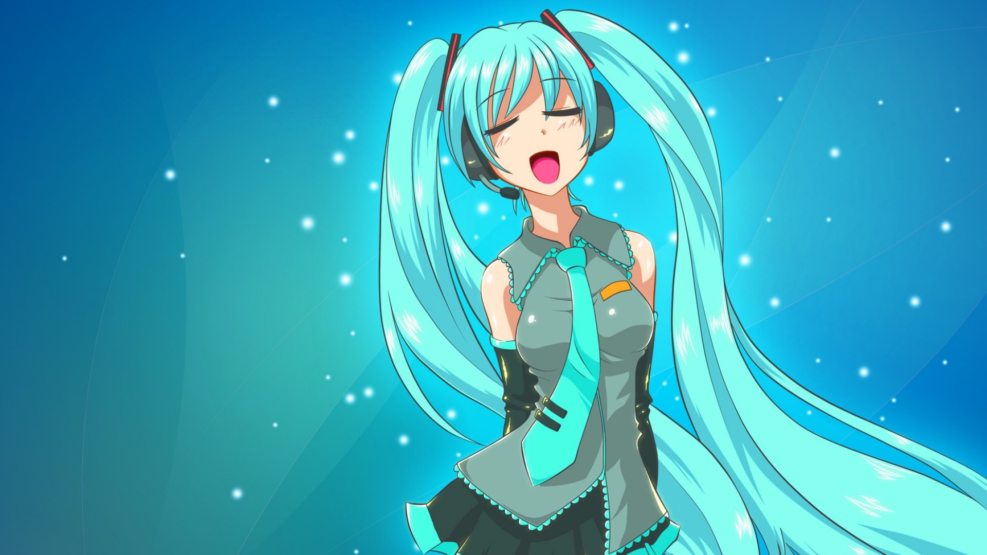 初音未来演唱动漫4K壁纸