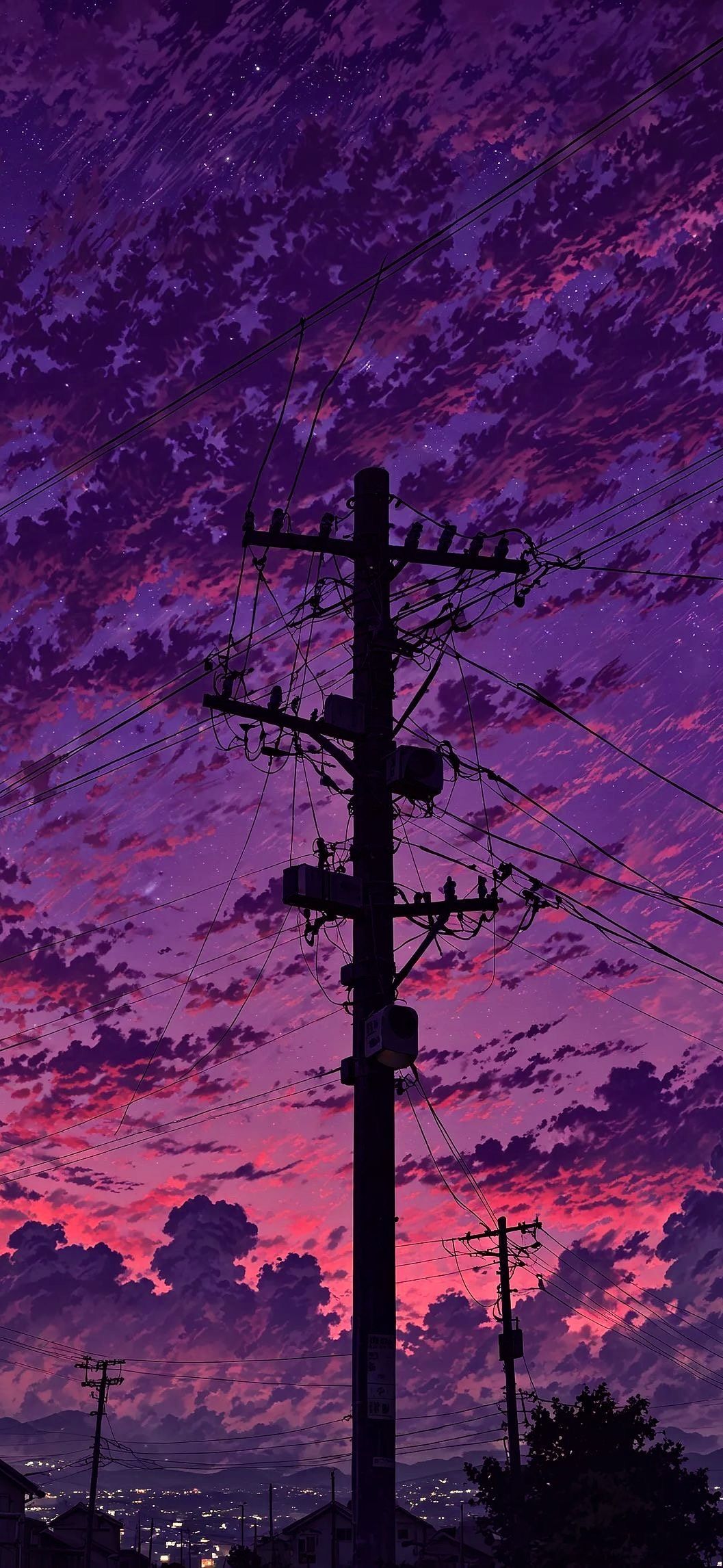 Stunning Purple Sky Wallpaper - 4K High Resolution