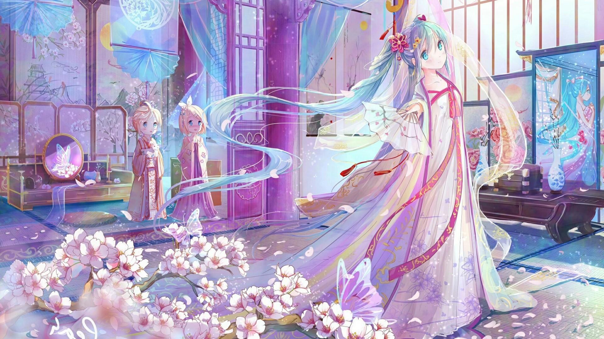 初音未来樱花动漫壁纸