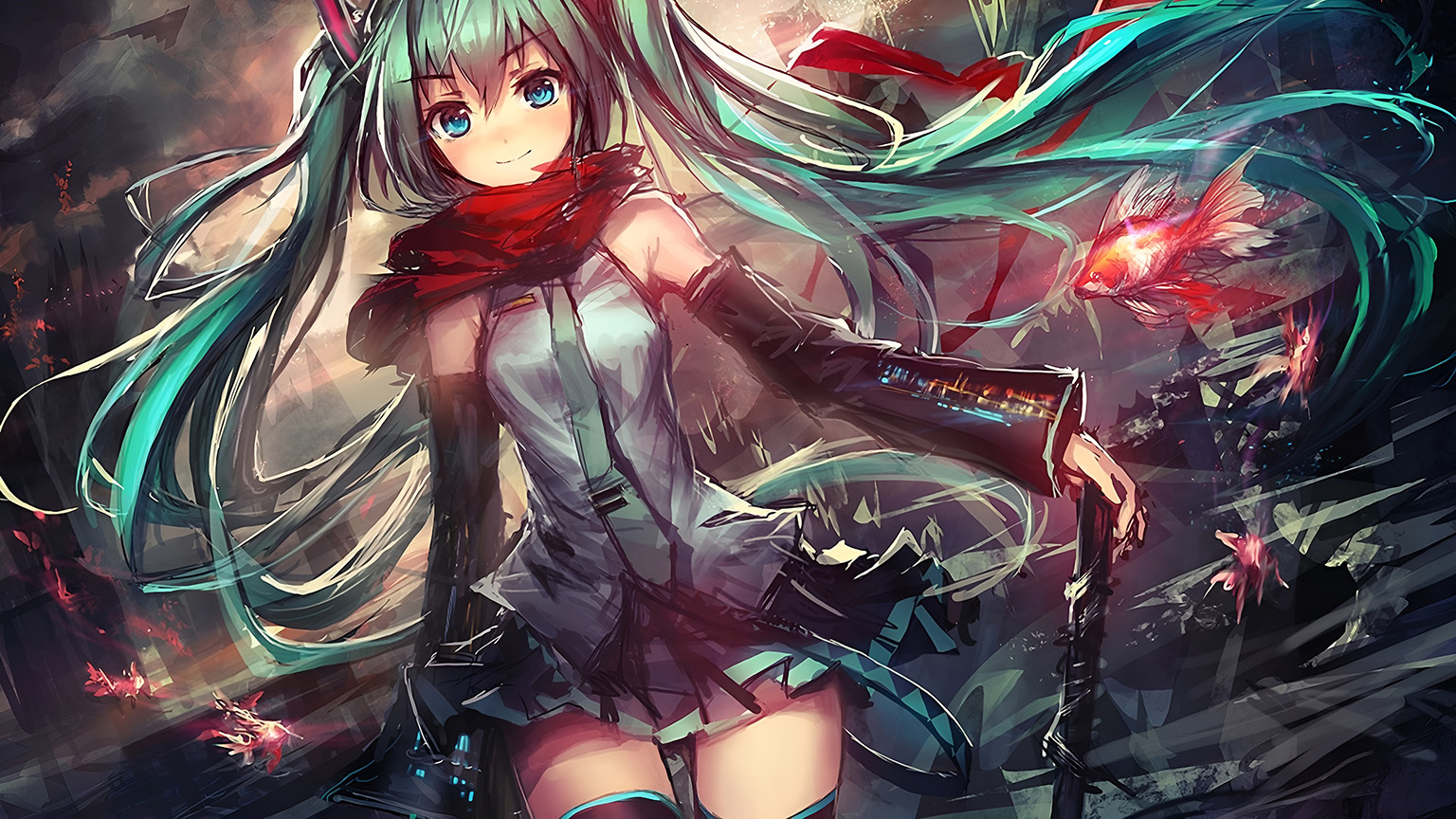 初音未来动漫战士4K壁纸