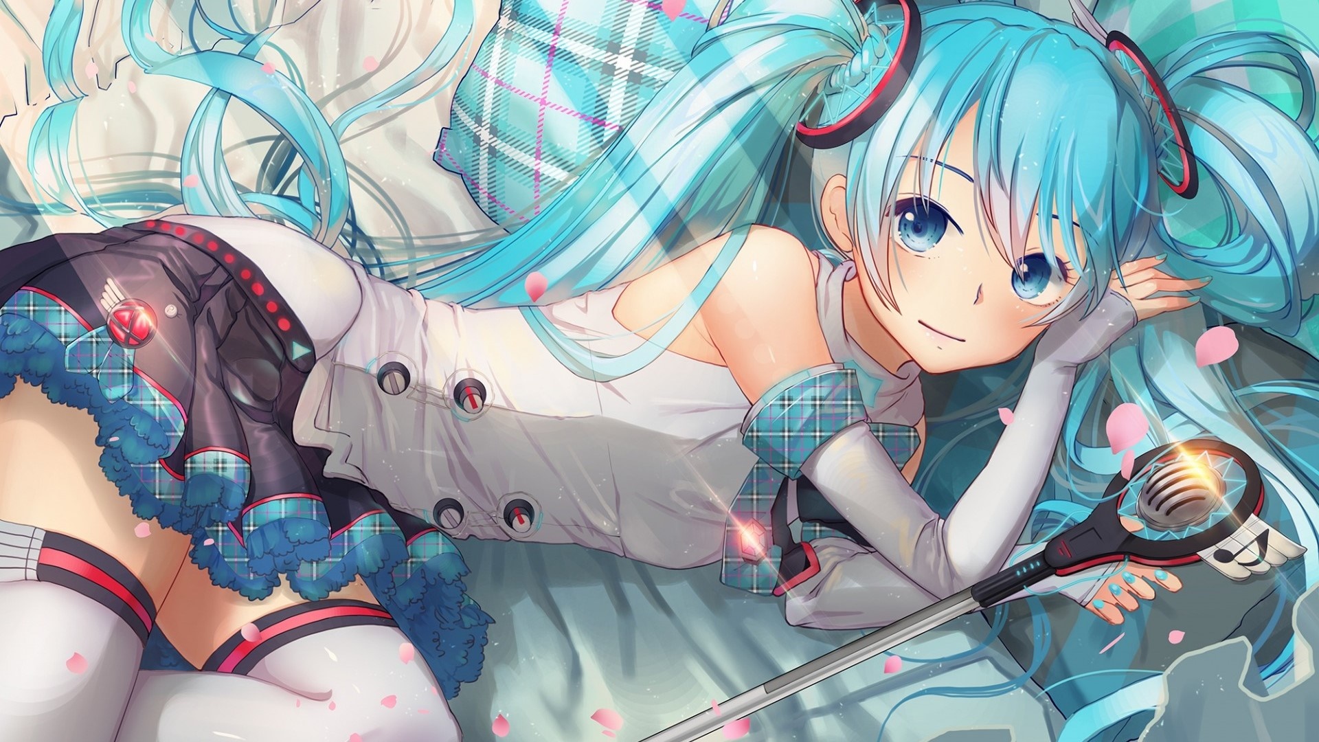 হাতসুনে মিকু অ্যানিমে গার্ল ৪K ওয়ালপেপার