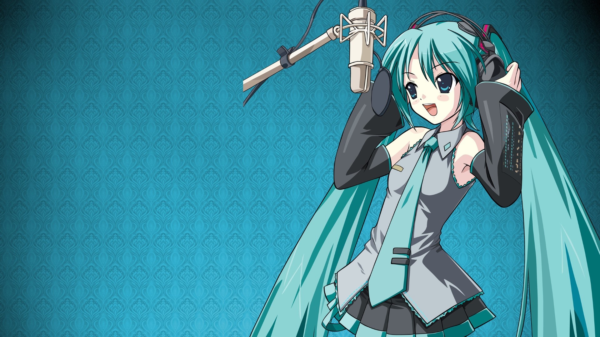 初音未来录音室动漫壁纸 4K