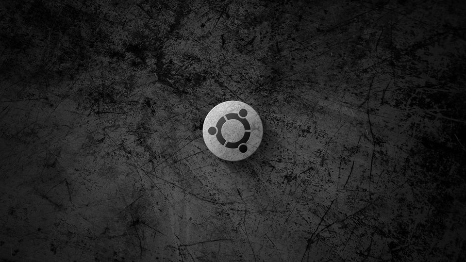 Wallpaper 4K Ubuntu Linux Grunge Metal Gelap