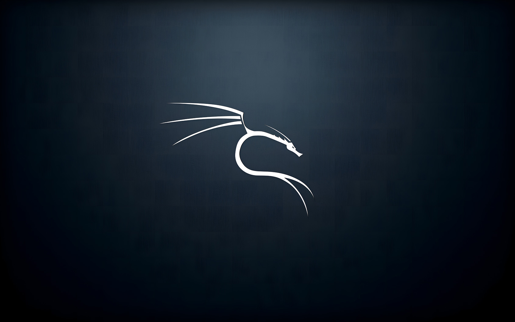 4K Тапет с Логото на Дракона на Kali Linux