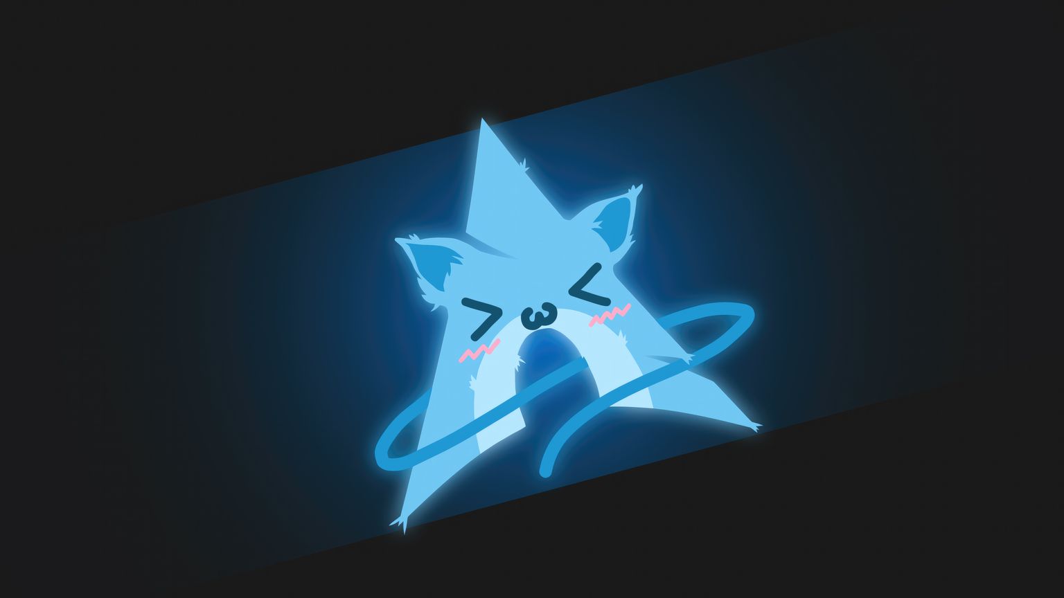 Arch Linux Fond d'Écran 4K Renard Kawaii Étoile