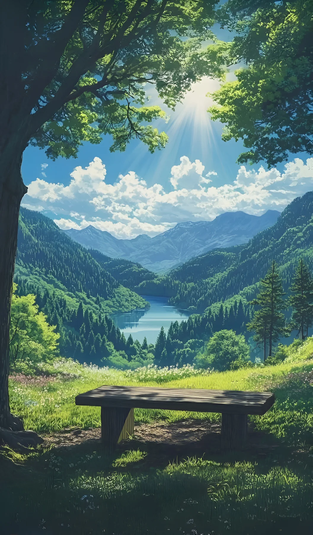 วอลเปเปอร์อนิเมะ: ฉากธรรมชาติความละเอียดสูง 4K