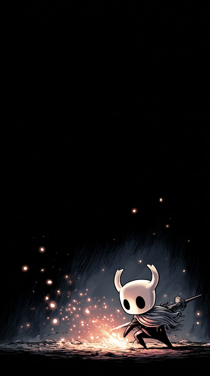 วอลเปเปอร์ Hollow Knight ประกายไฟในความมืด
