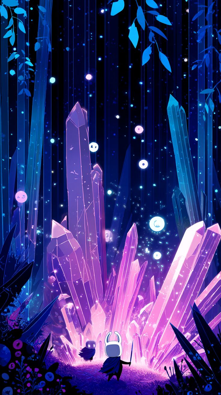 วอลเปเปอร์ Hollow Knight Crystal Peak 4K