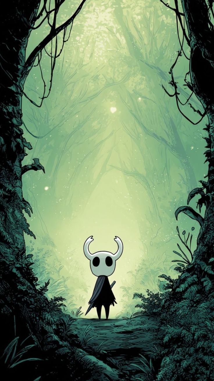 Hollow Knight Forest Path 4K Wallpaper