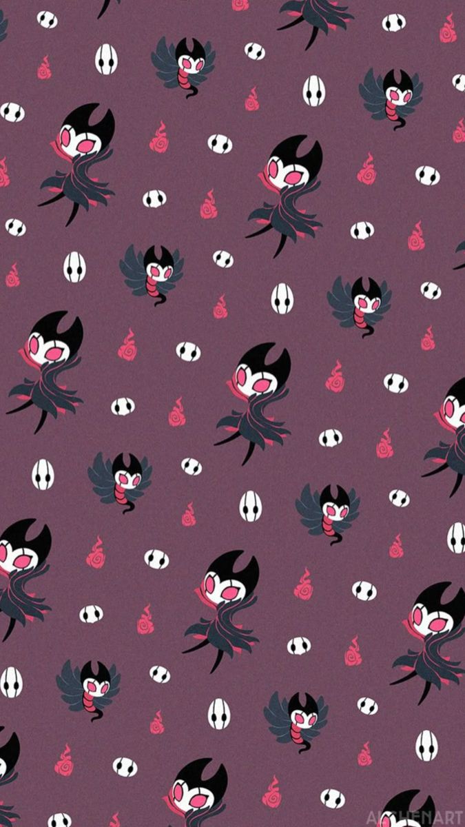 Hollow Knight Grimm Troupe Pattern Wallpaper