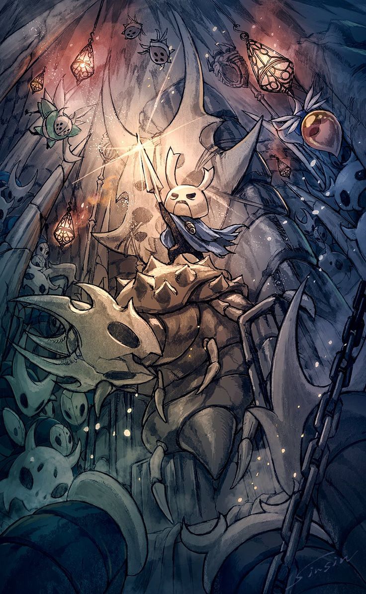 Hollow Knight Epic Battle Wallpaper 4K