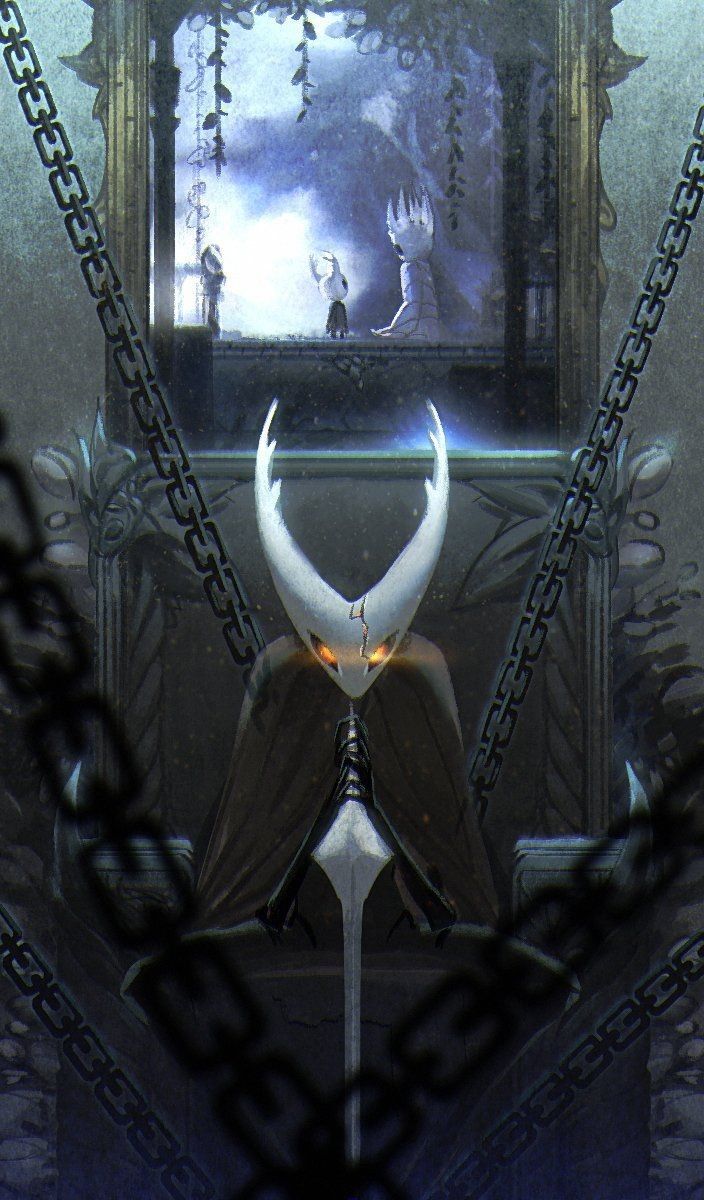 วอลเปเปอร์ Hollow Knight Pale King โซ่ตรวน 4K