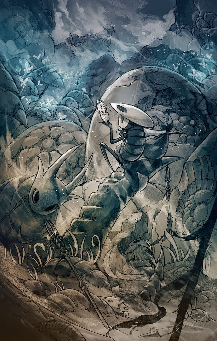 วอลล์เปเปอร์ 4K ฉากต่อสู้สุดมหากาพย์ของ Hollow Knight