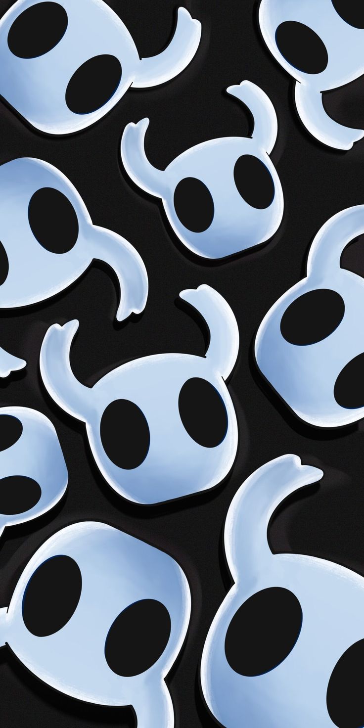 วอลเปเปอร์ 4K ลายหน้ากากผีจาก Hollow Knight