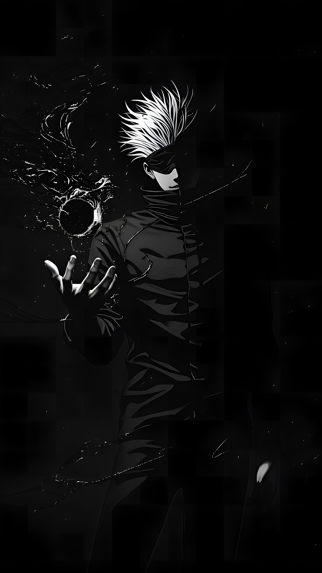 Satoru Gojo Donker Esthetisch 4K Achtergrond