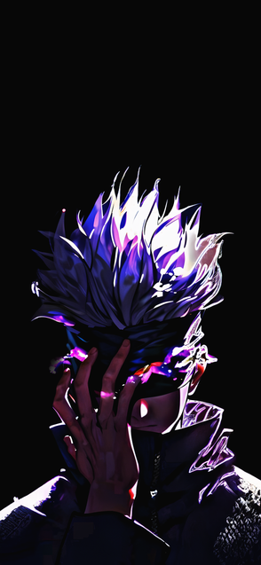 วอลเปเปอร์ Jujutsu Kaisen โกโจ ซาโตรุ ออร่ามืด