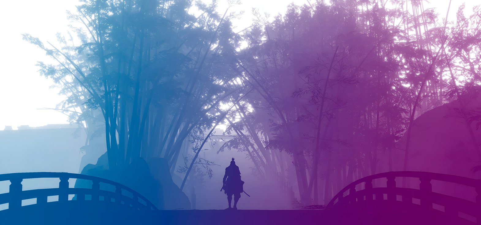 Sekiro Samurai Bamboo Forest Bridge Wallpaper
