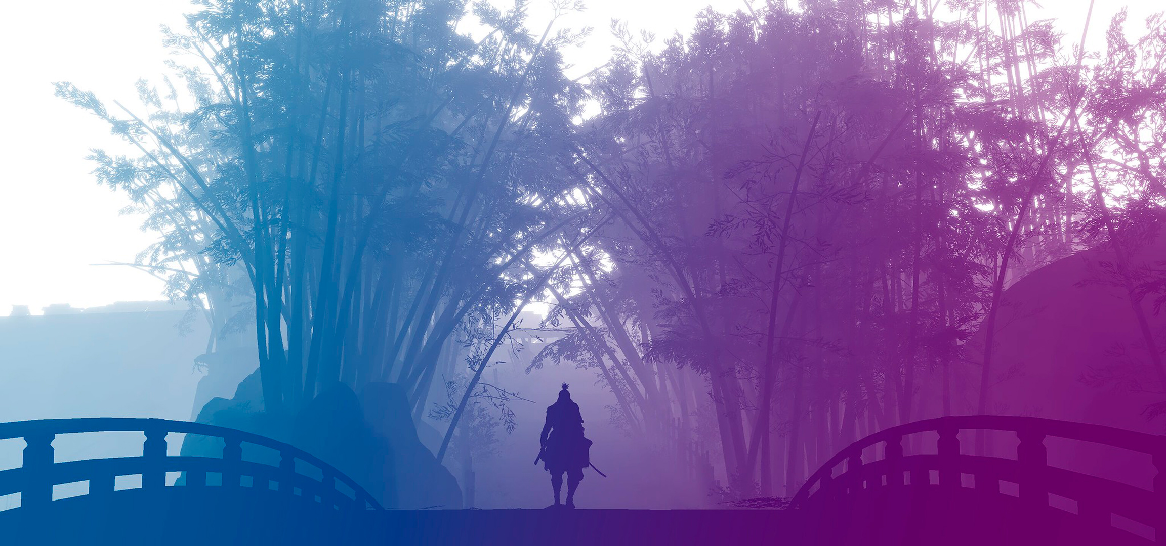 Sekiro Samurai Bamboo Forest Bridge Wallpaper