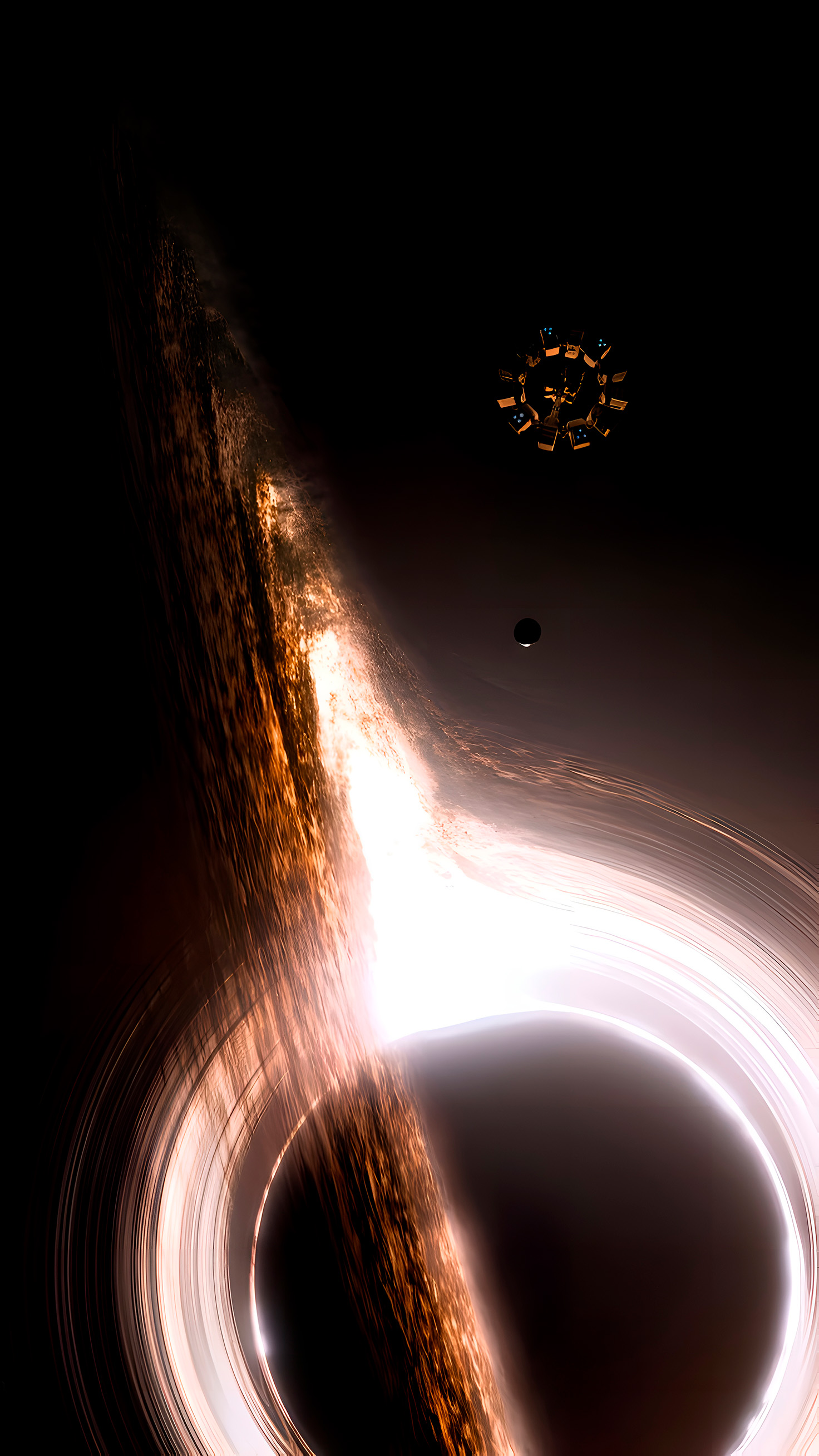 Fondo de Pantalla 4K del Agujero Negro Gargantúa de Interestelar