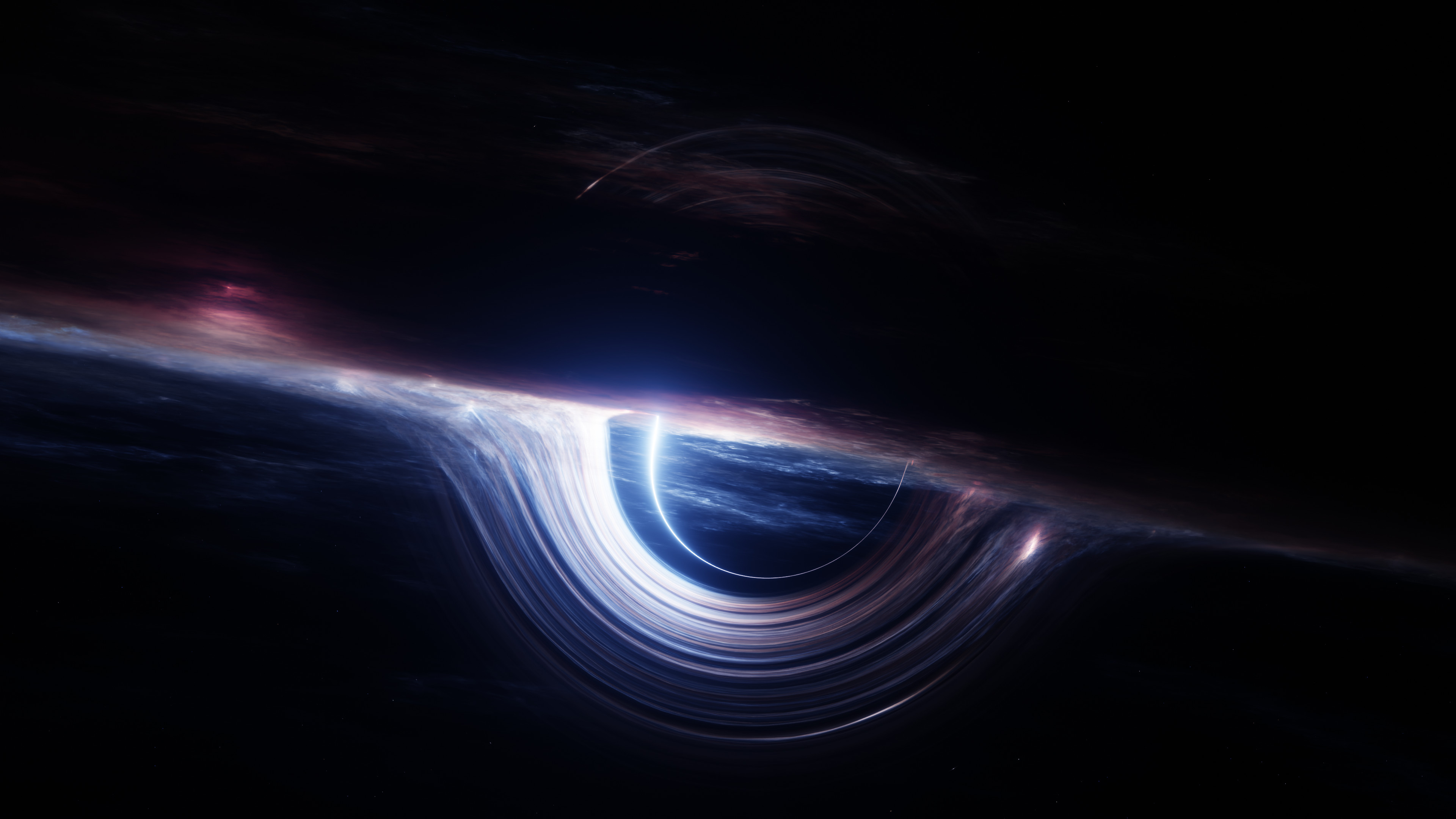 Black Hole Accretion Disk Space Wallpaper 4K