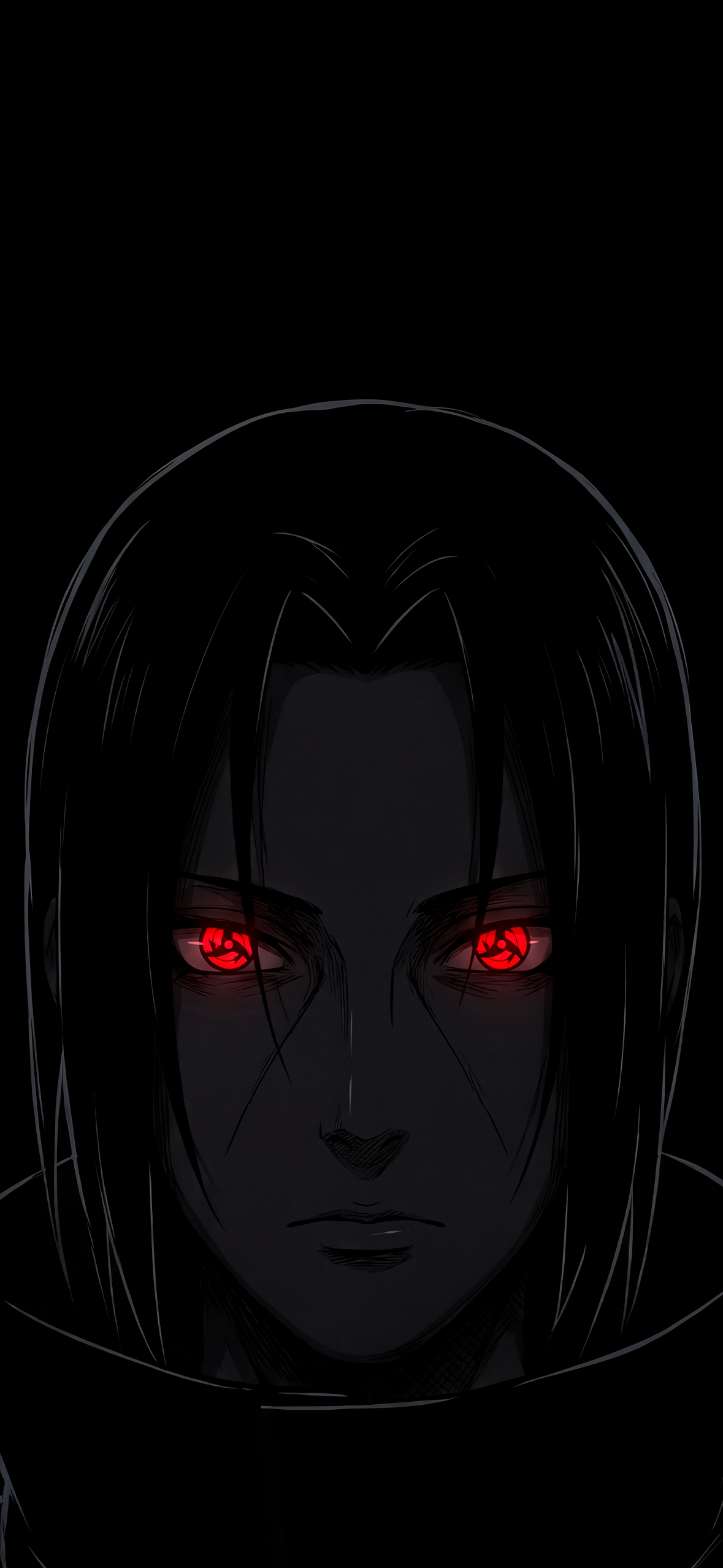 Itachi Uchiha Sharingan Dark 4K Wallpaper