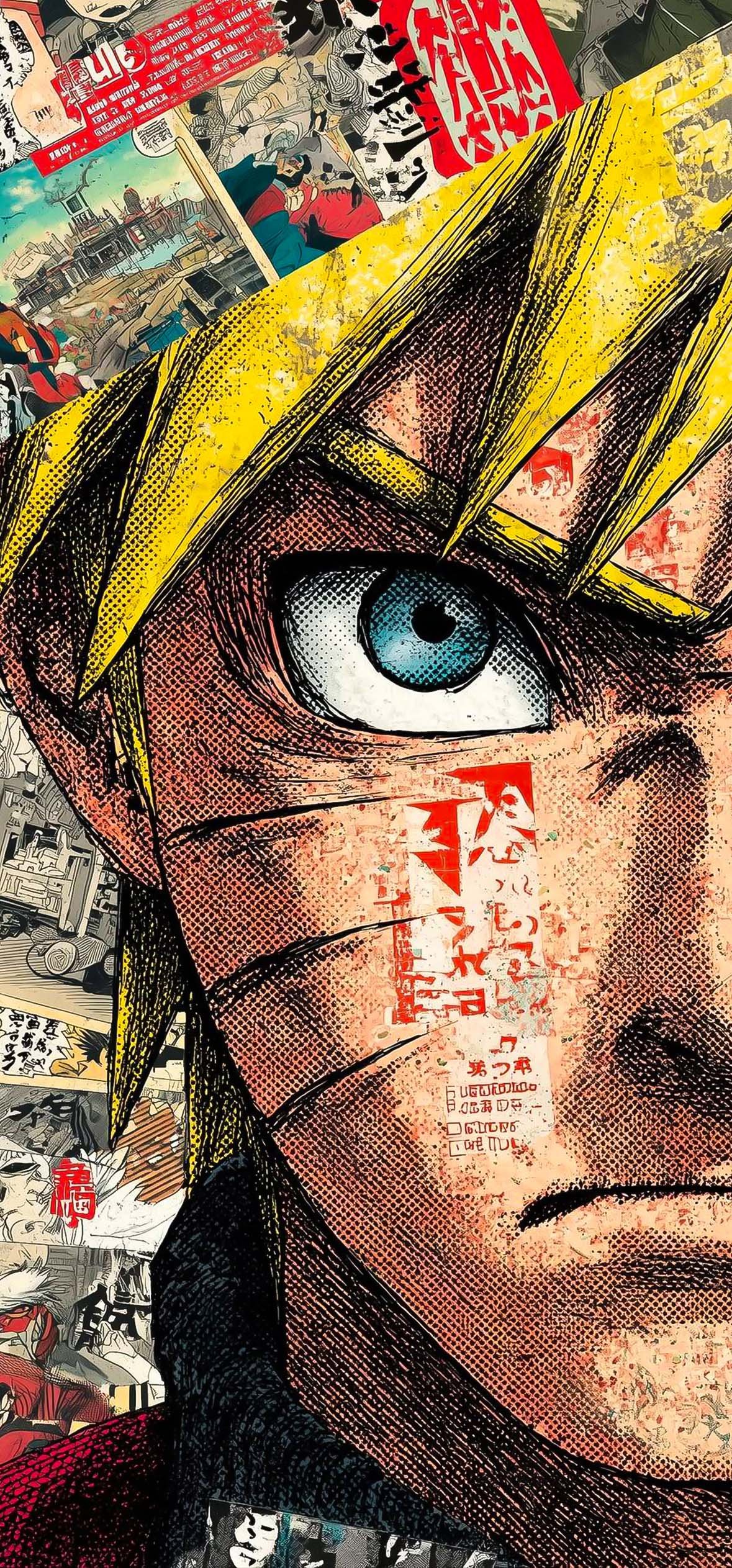 Naruto Anime Manga Collage Wallpaper 4K