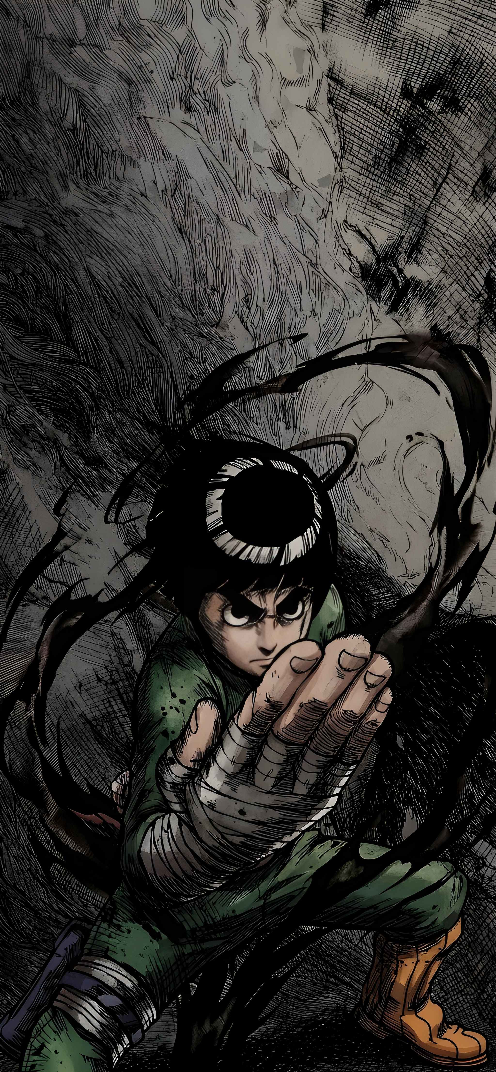 Rock Lee Eight Gates Wallpaper Naruto 4K
